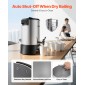 VEVOR Commercial Coffee Urn, 30 φλιτζάνια 4,5L δοσομετρητής ζεστών ροφημάτων με βρύση χωρίς σταγόνες, 1190W γρήγορης παρασκευής καφέ, Αυτόματος έλεγχος θερμοκρασίας, για κέτερινγκ, πάρτι, εκκλησία και εστιατόριο