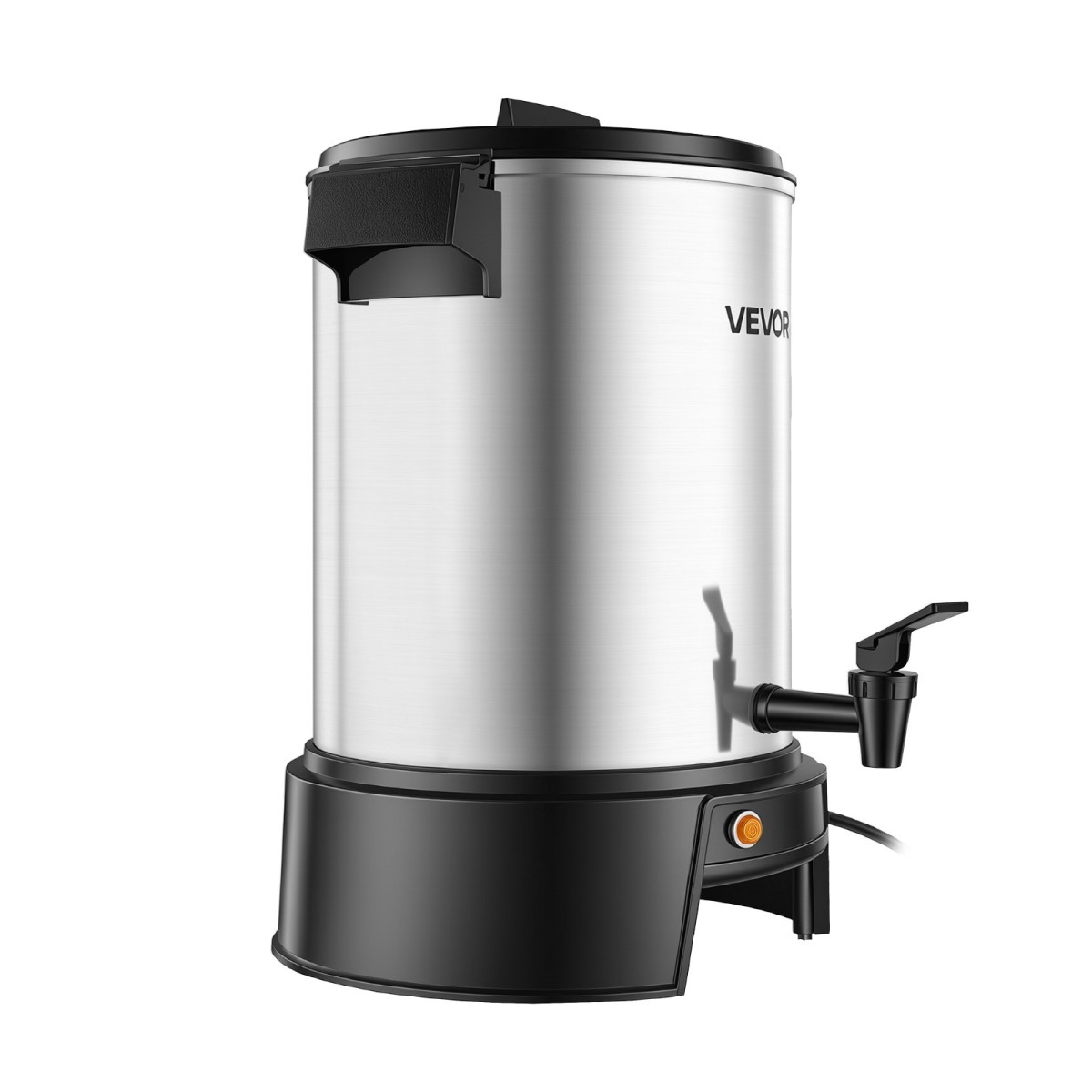 VEVOR Commercial Coffee Urn, 30 φλιτζάνια 4,5L δοσομετρητής ζεστών ροφημάτων με βρύση χωρίς σταγόνες, 1190W γρήγορης παρασκευής καφέ, Αυτόματος έλεγχος θερμοκρασίας, για κέτερινγκ, πάρτι, εκκλησία και εστιατόριο