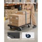 VEVOR Drywall Cart Dolly, χωρητικότητα 816 kg, 2-σε-1 καροτσάκι φορτηγού από ατσάλι με περιστρεφόμενους τροχούς 12,5 mm, φορτηγό πλατφόρμας 91,4 x 61 cm με 3 πλαϊνές κουπαστές για εργοστάσιο, αποθήκη, γκαράζ, μαύρο