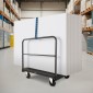 VEVOR Drywall Cart Dolly, χωρητικότητα 816 kg, 2-σε-1 καροτσάκι φορτηγού από ατσάλι με περιστρεφόμενους τροχούς 12,5 mm, φορτηγό πλατφόρμας 91,4 x 61 cm με 3 πλαϊνές κουπαστές για εργοστάσιο, αποθήκη, γκαράζ, μαύρο