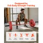 VEVOR Barbell Bar 180cm, Εφαρμογή πλάκες βάρους 2 ιντσών, Barbell Bar με γρατσουνισμένη λαβή για προπόνηση δύναμης, Άρση βαρών, Squat, Deadlift, Πρέσα πάγκου, Curl, Overhead Press, Χωρητικότητα 700lbs/317kg