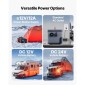 VEVOR Diesel Heater, 5-8KW DC 12V/24V, All in One Φορητός αερόθερμος ντίζελ με έλεγχο Bluetooth APP, τηλεχειριστήριο και οθόνη LCD, δεξαμενή καυσίμου 5 L για φορτηγά, φορτηγά, RV, τροχόσπιτα και γκαράζ