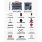 VEVOR Diesel Heater, 5-8KW DC 12V/24V, All in One Φορητός αερόθερμος ντίζελ με έλεγχο Bluetooth APP, τηλεχειριστήριο και οθόνη LCD, δεξαμενή καυσίμου 5 L για φορτηγά, φορτηγά, RV, τροχόσπιτα και γκαράζ
