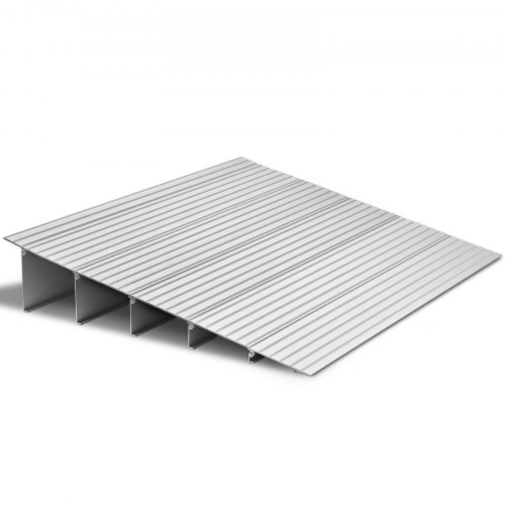VEVOR Door Threshold Ramp, 138 mm Rise, Aluminum Alloy Threshold Ramp Rated 363 kg Load Capacity, Handicap Ramps for Home Steps for Wheelchair, Scooters, Power Chairs, Walkers, Bicycle, Tricycle