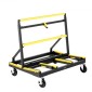 VEVOR Drywall Cart Dolly, χωρητικότητα φορτίου 816 kg, Dolly από ατσάλινο πάνελ με 4 περιστρεφόμενους τροχούς & επεκτεινόμενο κατάστρωμα, καρότσι φορτηγού με πτυσσόμενο πάνελ με ιμάντα πρόσδεσης για χειρισμό κόντρα πλακέ, γυψοσανίδα, γυαλί