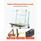 VEVOR Drywall Cart Dolly, χωρητικότητα φορτίου 816 kg, Dolly από ατσάλινο πάνελ με 4 περιστρεφόμενους τροχούς & επεκτεινόμενο κατάστρωμα, καρότσι φορτηγού με πτυσσόμενο πάνελ με ιμάντα πρόσδεσης για χειρισμό κόντρα πλακέ, γυψοσανίδα, γυαλί
