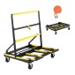 VEVOR Drywall Cart Dolly, χωρητικότητα φορτίου 816 kg, Dolly από ατσάλινο πάνελ με 4 περιστρεφόμενους τροχούς & επεκτεινόμενο κατάστρωμα, καρότσι φορτηγού με πτυσσόμενο πάνελ με ιμάντα πρόσδεσης για χειρισμό κόντρα πλακέ, γυψοσανίδα, γυαλί