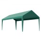 Ανταλλακτικό κουβούκλιο VEVOR, 3 x 6 m Tarp Tent Tent Garage Potable, Tarp για προστασία από την υπεριώδη ακτινοβολία και αδιάβροχο, κάλυμμα θύρας αυτοκινήτου βαρέως τύπου με μπάγκες, σκούρο πράσινο, πλαίσιο Δεν περιλαμβάνεται