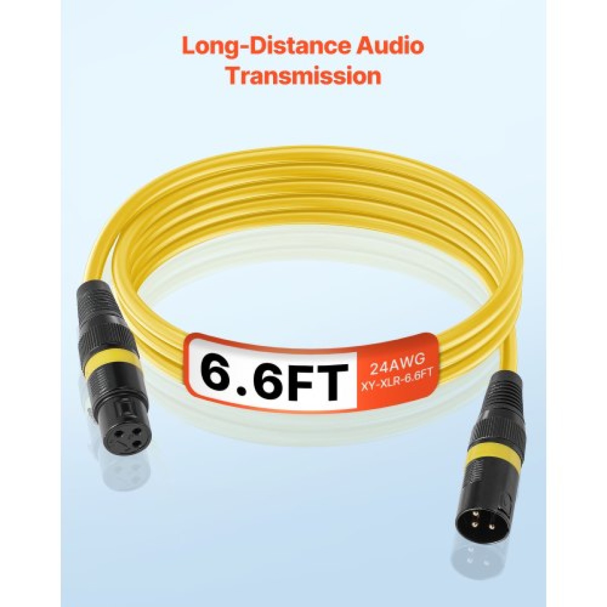 Καλώδιο VEVOR XLR 2 m, 10 Pack, Shielded Balanced DMX Καλώδια μικροφώνου αρσενικό σε θηλυκό, επίχρυσα καλώδια ηχείων μικροφώνου XLR 3 ακίδων, για φωτισμό σκηνής, μικρόφωνα, ενισχυτής, μίξερ, συστήματα ηχείων