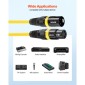 Καλώδιο VEVOR XLR 2 m, 10 Pack, Shielded Balanced DMX Καλώδια μικροφώνου αρσενικό σε θηλυκό, επίχρυσα καλώδια ηχείων μικροφώνου XLR 3 ακίδων, για φωτισμό σκηνής, μικρόφωνα, ενισχυτής, μίξερ, συστήματα ηχείων