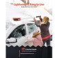 VEVOR Snow Roof Rake, 1,2m Long Reach Roof Snow Snow Scraper, 45cm Λεπίδα αφρού για χωρίς γρατσουνιές, Αντιολισθητική λαβή, Ελαφρύ εργαλείο αφαίρεσης χιονιού για καθαρισμό υπολειμμάτων από ταράτσα γκαράζ οχημάτων