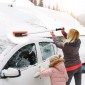 VEVOR Snow Roof Rake, 1,2m Long Reach Roof Snow Snow Scraper, 45cm Λεπίδα αφρού για χωρίς γρατσουνιές, Αντιολισθητική λαβή, Ελαφρύ εργαλείο αφαίρεσης χιονιού για καθαρισμό υπολειμμάτων από ταράτσα γκαράζ οχημάτων