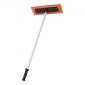 VEVOR Snow Roof Rake, 1,2m Long Reach Roof Snow Snow Scraper, 45cm Λεπίδα αφρού για χωρίς γρατσουνιές, Αντιολισθητική λαβή, Ελαφρύ εργαλείο αφαίρεσης χιονιού για καθαρισμό υπολειμμάτων από ταράτσα γκαράζ οχημάτων