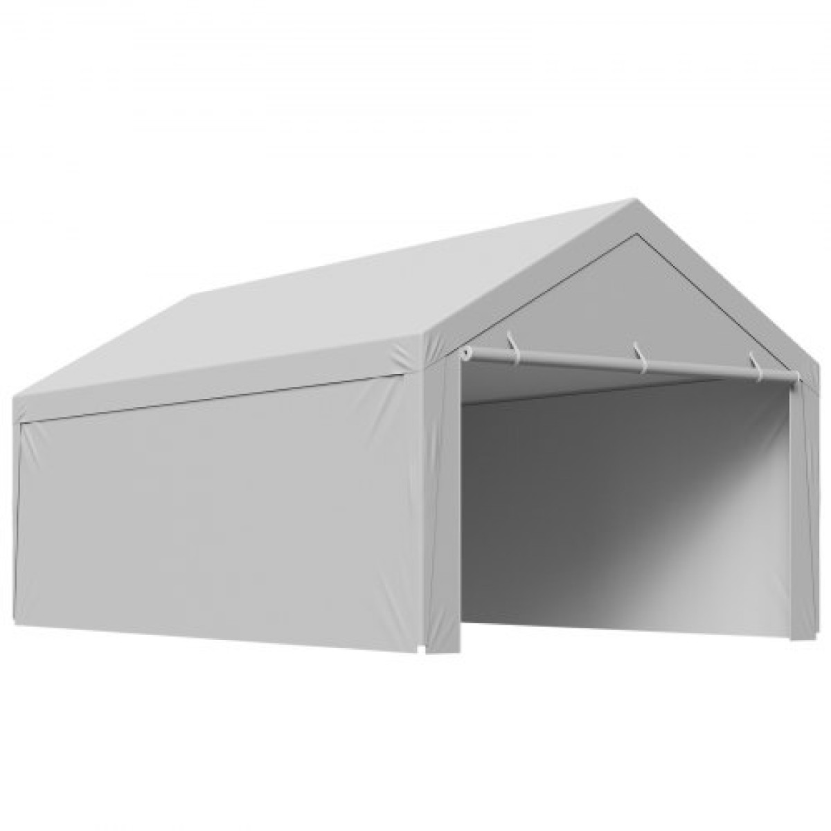 Ανταλλακτικό κουβούκλιο VEVOR, 3,6 x 6 m Tarp για πόσιμο γκαράζ με πλαϊνά τοιχώματα, ανθεκτικό στην υπεριώδη ακτινοβολία & αδιάβροχο, βαρέως τύπου τάπα για σκέπαστρο αυτοκινήτου με μπάγκες, γκρι, πλαίσιο δεν περιλαμβάνεται