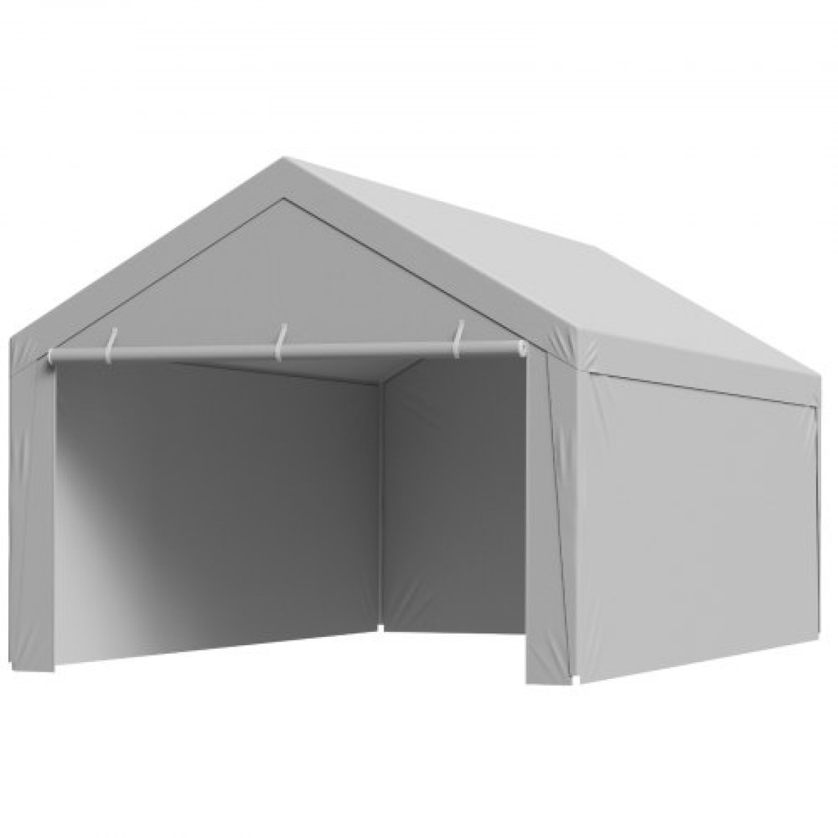 Ανταλλακτικό κουβούκλιο VEVOR, 3,6 x 6 m Tarp για πόσιμο γκαράζ με πλαϊνά τοιχώματα, ανθεκτικό στην υπεριώδη ακτινοβολία & αδιάβροχο, βαρέως τύπου τάπα για σκέπαστρο αυτοκινήτου με μπάγκες, γκρι, πλαίσιο δεν περιλαμβάνεται
