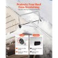 VEVOR Snow Roof Rake, 22 cm Lade Aluminium, 1,58-9,13 m Adjustable Roof Snow Scraper with Wheels & Slide, , Ελαφρύ εργαλείο αφαίρεσης χιονιού για καθαρισμό υπολειμμάτων στην ταράτσα σπιτιού