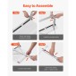 VEVOR Snow Roof Rake, 22 cm Lade Aluminium, 1,58-9,13 m Adjustable Roof Snow Scraper with Wheels & Slide, , Ελαφρύ εργαλείο αφαίρεσης χιονιού για καθαρισμό υπολειμμάτων στην ταράτσα σπιτιού