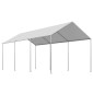 Ανταλλακτικό κουβούκλιο VEVOR, 3 x 6 m Tarp Tent Tent Garage Potable, Tarp για προστασία από την υπεριώδη ακτινοβολία και αδιάβροχο, κάλυμμα θύρας αυτοκινήτου βαρέως τύπου με μπάγκες, γκρι, πλαίσιο Δεν περιλαμβάνεται