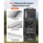 Ανταλλακτικό κουβούκλιο VEVOR, 3 x 6 m Tarp Tent Tent Garage Potable, Tarp για προστασία από την υπεριώδη ακτινοβολία και αδιάβροχο, κάλυμμα θύρας αυτοκινήτου βαρέως τύπου με μπάγκες, γκρι, πλαίσιο Δεν περιλαμβάνεται