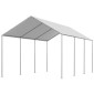 Ανταλλακτικό κουβούκλιο VEVOR, 3 x 6 m Tarp Tent Tent Garage Potable, Tarp για προστασία από την υπεριώδη ακτινοβολία και αδιάβροχο, κάλυμμα θύρας αυτοκινήτου βαρέως τύπου με μπάγκες, γκρι, πλαίσιο Δεν περιλαμβάνεται