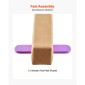VEVOR 8FT Balance Beam για παιδιά, 158,7 KG Δοκός δαπέδου σταθερής στήριξης γυμναστικής με αντιολισθητικά ξύλινα χαλάκια, εξοπλισμός γυμναστικής με ξύλινο πυρήνα με αντιολισθητικό πάτο για το σπίτι και το γυμναστήριο, κίτρινο