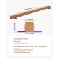 VEVOR 8FT Balance Beam για παιδιά, 158,7 KG Δοκός δαπέδου σταθερής στήριξης γυμναστικής με αντιολισθητικά ξύλινα χαλάκια, εξοπλισμός γυμναστικής με ξύλινο πυρήνα με αντιολισθητικό πάτο για το σπίτι και το γυμναστήριο, κίτρινο