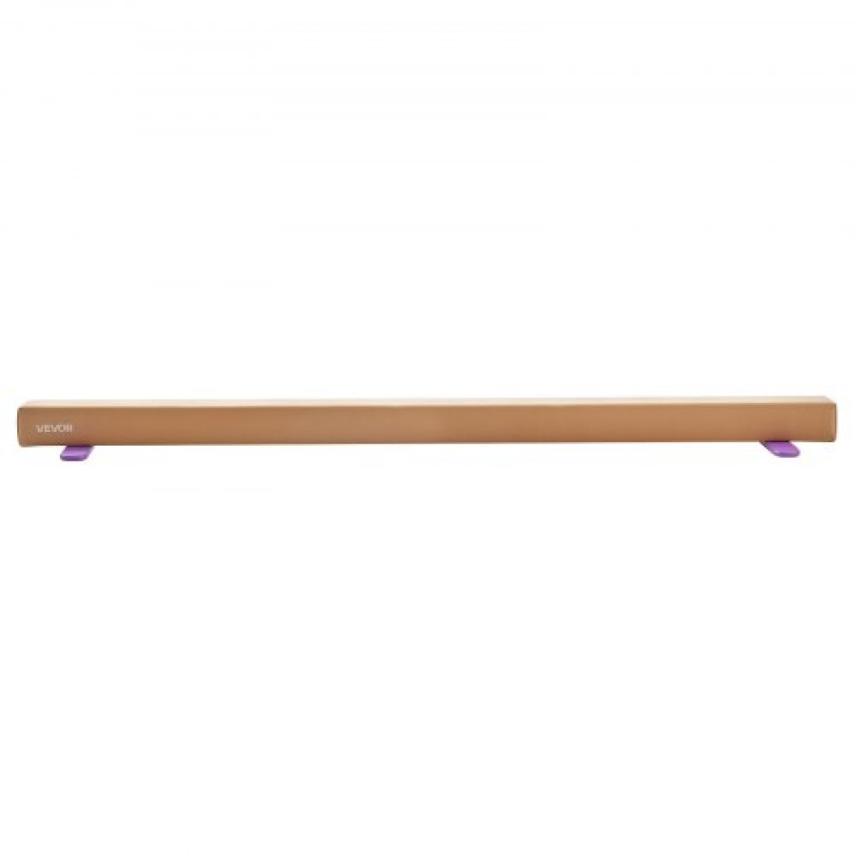 VEVOR 8FT Balance Beam για παιδιά, 158,7 KG Δοκός δαπέδου σταθερής στήριξης γυμναστικής με αντιολισθητικά ξύλινα χαλάκια, εξοπλισμός γυμναστικής με ξύλινο πυρήνα με αντιολισθητικό πάτο για το σπίτι και το γυμναστήριο, κίτρινο