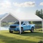 Ανταλλακτικό κουβούκλιο VEVOR, 3,6 x 6 m Tarp Tent Tent Potable Garage, Tarp για προστασία από την υπεριώδη ακτινοβολία & αδιάβροχο, κάλυμμα θύρας αυτοκινήτου βαρέως τύπου με μπάγκες, λευκό, πλαίσιο Δεν περιλαμβάνεται