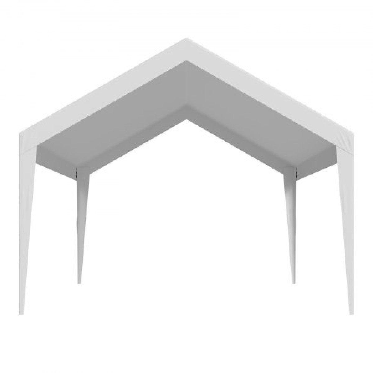 Ανταλλακτικό κουβούκλιο VEVOR, 3,6 x 6 m Tarp Tent Tent Potable Garage, Tarp για προστασία από την υπεριώδη ακτινοβολία & αδιάβροχο, κάλυμμα θύρας αυτοκινήτου βαρέως τύπου με μπάγκες, λευκό, πλαίσιο Δεν περιλαμβάνεται