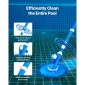 VEVOR Suction Pool Cleaner, Automatic Pool Vacuum Cleaner, Suction Side Automatic Pool Cleaner, Suction Vacuum Pool Sweeper with 12 Holes, for In-Sound and Overground Pool Up to 609,6 x 1066,8 cm