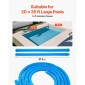 VEVOR Suction Pool Cleaner, Automatic Pool Vacuum Cleaner, Suction Side Automatic Pool Cleaner, Suction Vacuum Pool Sweeper with 12 Holes, for In-Sound and Overground Pool Up to 609,6 x 1066,8 cm
