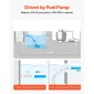 VEVOR Suction Pool Cleaner, Automatic Pool Vacuum Cleaner, Suction Side Automatic Pool Cleaner, Suction Vacuum Pool Sweeper with 12 Holes, for In-Sound and Overground Pool Up to 609,6 x 1066,8 cm
