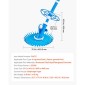 VEVOR Suction Pool Cleaner, Automatic Pool Vacuum Cleaner, Suction Side Automatic Pool Cleaner, Suction Vacuum Pool Sweeper with 12 Holes, for In-Sound and Overground Pool Up to 609,6 x 1066,8 cm