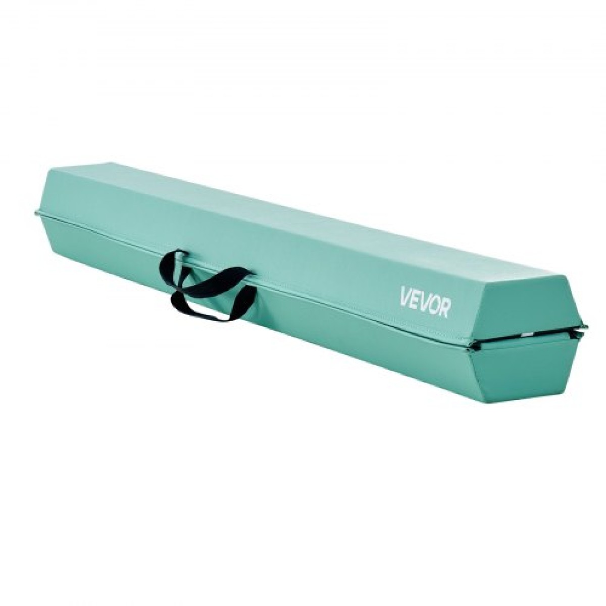 VEVOR 8FT Πτυσσόμενη δοκός ισορροπίας για παιδιά, 90,7 KG Σταθερή δοκός δαπέδου γυμναστικής στήριξης με αντιολισθητικά χαλάκια, εξοπλισμός γυμναστικής με αντιολισθητικό κάτω μέρος και τσάντα μεταφοράς για γυμναστήριο στο σπίτι, Mint Green