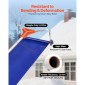 VEVOR Snow Roof Rake, 27cm λεπίδα αλουμινίου, 1,25-5,24 m Ρυθμιζόμενη ξύστρα οροφής με ρόδες και ολίσθηση, ελαφρύ εργαλείο αφαίρεσης χιονιού για καθαρισμό υπολειμμάτων στην ταράτσα σπιτιού