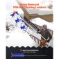 VEVOR Snow Roof Rake, 27cm λεπίδα αλουμινίου, 1,25-5,24 m Ρυθμιζόμενη ξύστρα οροφής με ρόδες και ολίσθηση, ελαφρύ εργαλείο αφαίρεσης χιονιού για καθαρισμό υπολειμμάτων στην ταράτσα σπιτιού