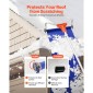 VEVOR Snow Roof Rake, 27cm λεπίδα αλουμινίου, 1,25-5,24 m Ρυθμιζόμενη ξύστρα οροφής με ρόδες και ολίσθηση, ελαφρύ εργαλείο αφαίρεσης χιονιού για καθαρισμό υπολειμμάτων στην ταράτσα σπιτιού