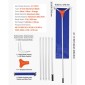 VEVOR Snow Roof Rake, 27cm λεπίδα αλουμινίου, 1,25-5,24 m Ρυθμιζόμενη ξύστρα οροφής με ρόδες και ολίσθηση, ελαφρύ εργαλείο αφαίρεσης χιονιού για καθαρισμό υπολειμμάτων στην ταράτσα σπιτιού