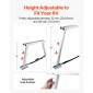 VEVOR Universal RV Stabilizer, RV Bumper Stabilizer για ρυμουλκούμενα, τροχόσπιτα, πέμπτος τροχός, συμπαγής αναδιπλούμενος σχεδιασμός για εύκολη αποθήκευση, ρυθμιζόμενο ύψος από 304,8 mm έως 711,2 mm, μείωση ταλάντωσης RV, 1 πακέτο