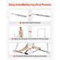VEVOR Universal RV Stabilizer, RV Bumper Stabilizer για ρυμουλκούμενα, τροχόσπιτα, πέμπτος τροχός, συμπαγής αναδιπλούμενος σχεδιασμός για εύκολη αποθήκευση, ρυθμιζόμενο ύψος από 304,8 mm έως 711,2 mm, μείωση ταλάντωσης RV, 1 πακέτο