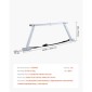 VEVOR Universal RV Stabilizer, RV Bumper Stabilizer για ρυμουλκούμενα, τροχόσπιτα, πέμπτος τροχός, συμπαγής αναδιπλούμενος σχεδιασμός για εύκολη αποθήκευση, ρυθμιζόμενο ύψος από 304,8 mm έως 711,2 mm, μείωση ταλάντωσης RV, 1 πακέτο