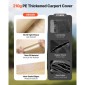 Ανταλλακτικό κουβούκλιο VEVOR Carport, 3 x 6 m Tarp για πόσιμο γκαράζ με πλάγια τοιχώματα, ανθεκτικό στην υπεριώδη ακτινοβολία & αδιάβροχο, βαρέως τύπου σκέπαστρο αυτοκινήτου με μπάγκες, μπεζ, πλαίσιο Δεν περιλαμβάνεται