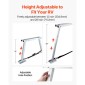 VEVOR Universal RV Stabilizer, RV Bumper Stabilizer για ρυμουλκούμενα, τροχόσπιτα, πέμπτος τροχός, συμπαγής αναδιπλούμενος σχεδιασμός για εύκολη αποθήκευση, ρυθμιζόμενο ύψος από 304,8 mm έως 711,2 mm, μείωση ταλάντωσης RV, 2 τεμ.