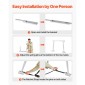VEVOR Universal RV Stabilizer, RV Bumper Stabilizer για ρυμουλκούμενα, τροχόσπιτα, πέμπτος τροχός, συμπαγής αναδιπλούμενος σχεδιασμός για εύκολη αποθήκευση, ρυθμιζόμενο ύψος από 304,8 mm έως 711,2 mm, μείωση ταλάντωσης RV, 2 τεμ.