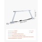 VEVOR Universal RV Stabilizer, RV Bumper Stabilizer για ρυμουλκούμενα, τροχόσπιτα, πέμπτος τροχός, συμπαγής αναδιπλούμενος σχεδιασμός για εύκολη αποθήκευση, ρυθμιζόμενο ύψος από 304,8 mm έως 711,2 mm, μείωση ταλάντωσης RV, 2 τεμ.