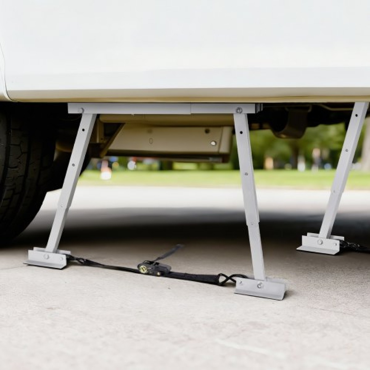 VEVOR Universal RV Stabilizer, RV Bumper Stabilizer για ρυμουλκούμενα, τροχόσπιτα, πέμπτος τροχός, συμπαγής αναδιπλούμενος σχεδιασμός για εύκολη αποθήκευση, ρυθμιζόμενο ύψος από 304,8 mm έως 711,2 mm, μείωση ταλάντωσης RV, 2 τεμ.