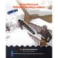 VEVOR Snow Roof Rake, 60cm PP Πλαστική λεπίδα, 1,18-5,55 m Ρυθμιζόμενη ξύστρα οροφής με ρόδες, αντιολισθητικό εργαλείο αφαίρεσης χιονιού με αντιολισθητική λαβή, ελαφριά τσουγκράνα ταράτσας σπιτιού για αφαίρεση συντριμμιών από φύλλα