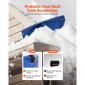 VEVOR Snow Roof Rake, 60cm PP Πλαστική λεπίδα, 1,18-5,55 m Ρυθμιζόμενη ξύστρα οροφής με ρόδες, αντιολισθητικό εργαλείο αφαίρεσης χιονιού με αντιολισθητική λαβή, ελαφριά τσουγκράνα ταράτσας σπιτιού για αφαίρεση συντριμμιών από φύλλα