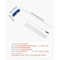 VEVOR Snow Roof Rake, 60cm PP Πλαστική λεπίδα, 1,18-5,55 m Ρυθμιζόμενη ξύστρα οροφής με ρόδες, αντιολισθητικό εργαλείο αφαίρεσης χιονιού με αντιολισθητική λαβή, ελαφριά τσουγκράνα ταράτσας σπιτιού για αφαίρεση συντριμμιών από φύλλα