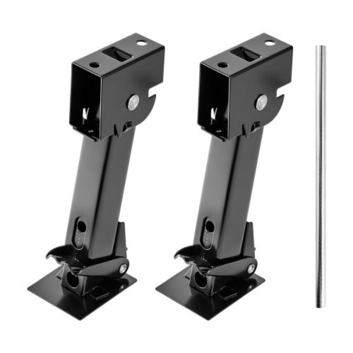 VEVOR Telescoping Stabilizer Jack, 2PCS Telescoping Folding Trailer Jack, Trailer Swing Down Stabilizer Jack for RV Trailer, Υποστηρίζει χωρητικότητα 453,59kg το καθένα, Ρυθμιζόμενο από 297,18mm έως 462,28mm